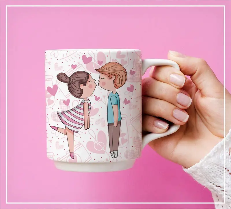 CANECA BRANCA CERAMICA PERS. 360ml